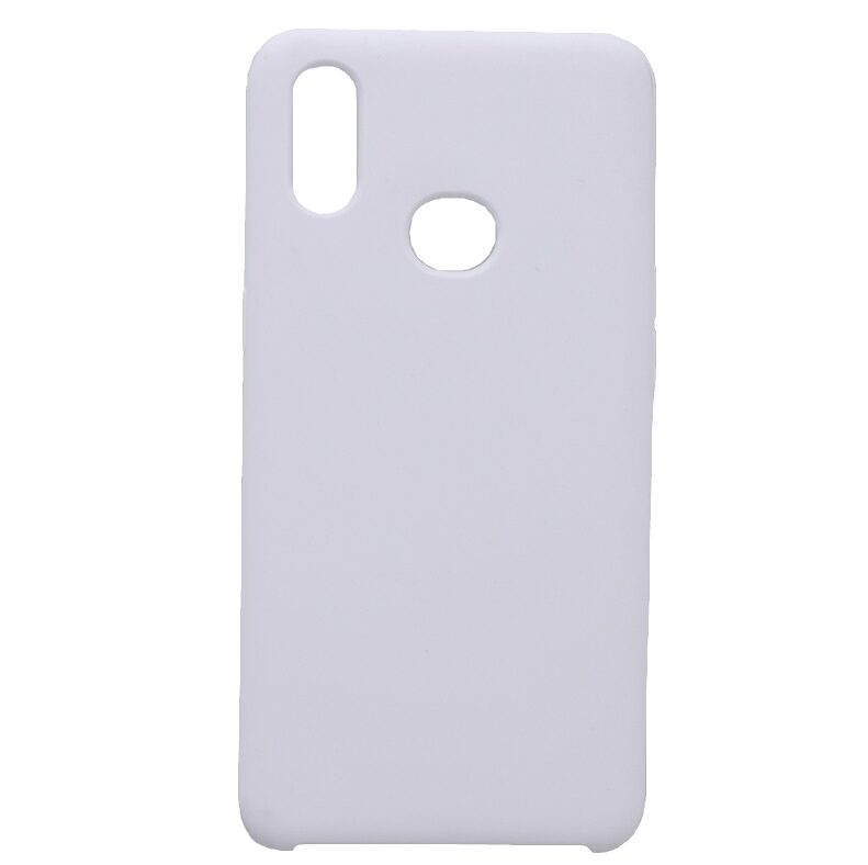 Hoesje geschikt voor Samsung Galaxy A10s siliconen hoesje - Wit