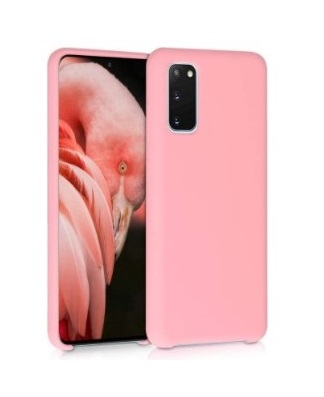 Hoesje geschikt voor Samsung Galaxy A20E siliconen hoesje - Licht roze