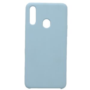 Hoesje geschikt voor Samsung Galaxy A20s siliconen hoesje - Cyaan blauw