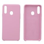 Hoesje geschikt voor Samsung Galaxy A20s siliconen hoesje - Licht roze