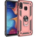 Hoesje geschikt voor Samsung Galaxy A40 Hoesje - Anti-Shock Hybrid Ring Armor Roze