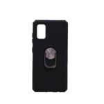 Hoesje geschikt voor Samsung Galaxy A41 Hoesje - Anti-Shock Hybrid Ring Armor Zwart