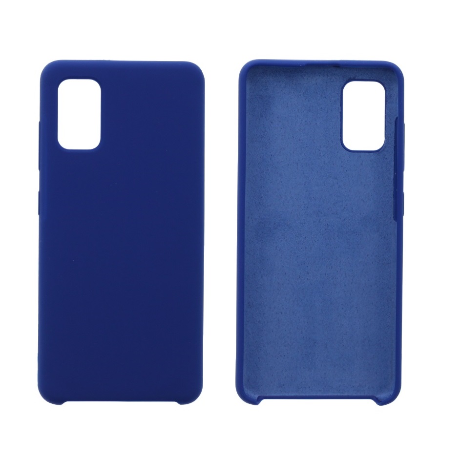 Hoesje geschikt voor Samsung Galaxy A41 siliconen hoesje - Blauw