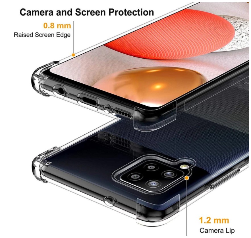Hoesje geschikt voor Samsung Galaxy A42 Anti-Shock transparant hoesje silicone