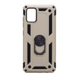 Hoesje geschikt voor Samsung Galaxy A51 Hoesje - Anti-Shock Hybrid Ring Armor Goud