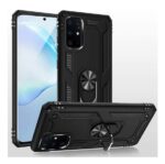 Hoesje geschikt voor Samsung Galaxy A51 Hoesje - Anti-Shock Hybrid Ring Armor Zwart