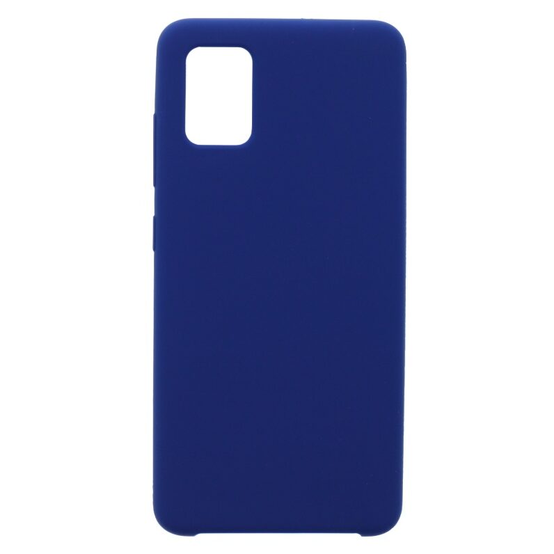 Hoesje geschikt voor Samsung Galaxy A51 Siliconen hoesje - Blauw