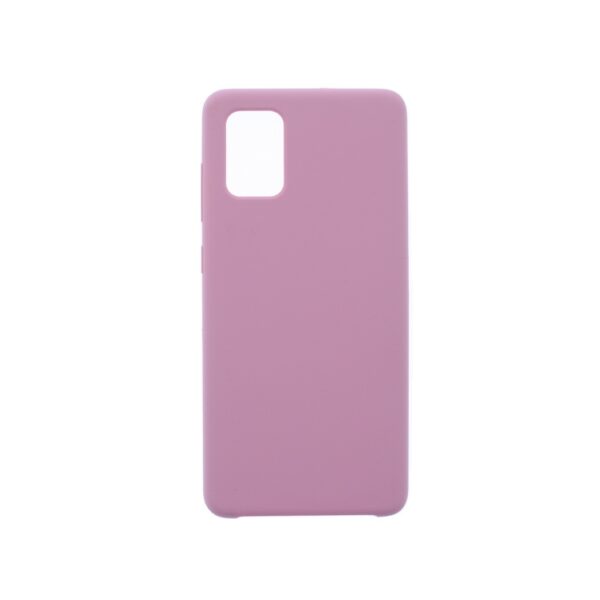 Hoesje geschikt voor Samsung Galaxy A71 siliconen hoesje - licht roze