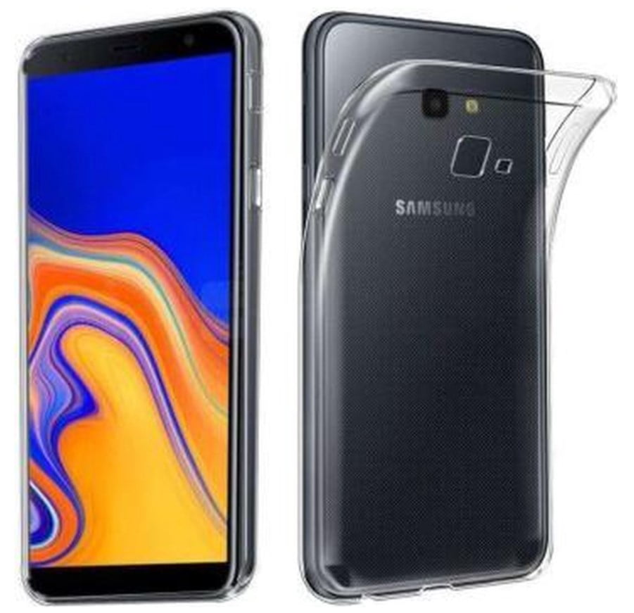 Hoesje geschikt voor Samsung Galaxy J4 Plus Hoesje Transparant - Siliconen  Case - All4Gadgets