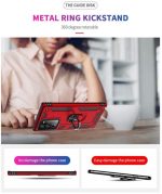 Hoesje geschikt voor Samsung Galaxy Note 20 Hoesje - Anti-Shock Hybrid Ring Armor Rood