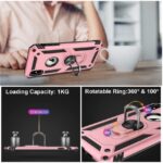 Hoesje geschikt voor Samsung Galaxy S10e Hoesje - Anti-Shock Hybrid Ring Armor Rosegoud