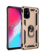 Hoesje geschikt voor Samsung Galaxy S20 Plus Hoesje - Anti-Shock Hybrid Ring Armor Goud