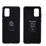 Hoesje geschikt voor Samsung Galaxy S20 Plus Hoesje - Anti-Shock Hybrid Ring Armor Zwart
