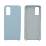 Hoesje geschikt voor Samsung Galaxy S20 siliconen hoesje - Cyaan blauw