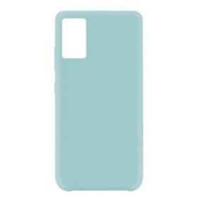 Hoesje geschikt voor Samsung Galaxy S20 Ultra siliconen hoesje - Cyaan blauw