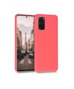 Hoesje geschikt voor Samsung Galaxy S20 Ultra siliconen hoesje - Rood