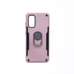 Hoesje geschikt voor Samsung Galaxy S20FE Hoesje - Anti-Shock Hybrid Ring Armor Rosegoud