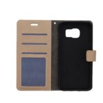 Hoesje geschikt voor Samsung Galaxy S7 Edge - Bookcase Goud - portemonee hoesje