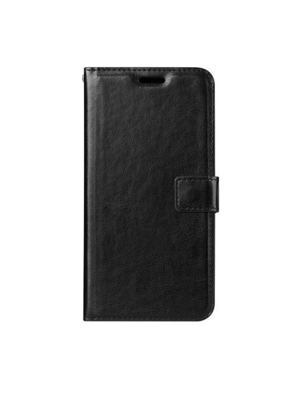 Hoesje geschikt voor Samsung Galaxy S7 Edge - Bookcase Zwart - portemonee hoesje