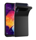 Hoesje geschikt voor Siliconen hoesje voor Samsung Galaxy A50 - Zwart