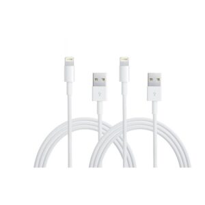 iPad Mini 1 (2012) Oplaadkabel 2 meter USB A naar Lightning - Wit (2-pack)
