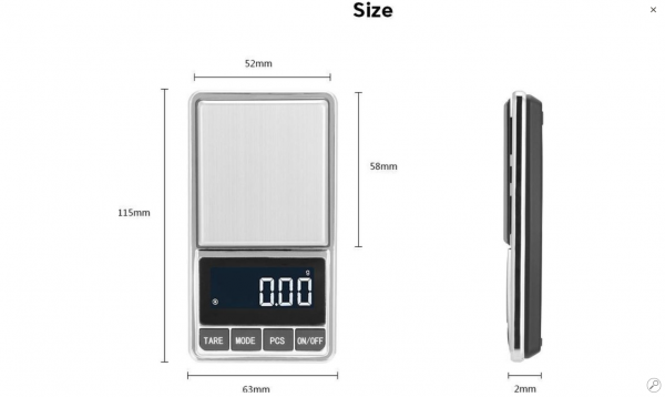 LuxeBass CX - 888 100g / 200g digitale sieraden Keukenweegschaal zakweegschaal 0,01 g hoge precisie nauwkeurigheid weegschaal