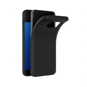 LuxeBass hoesje geschikt voor Zwarte siliconen hoesje voor Samsung Galaxy S7 Edge