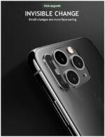 LuxeBass Lens Cover geschikt voor iPhone 11 Camera Lens Glass Protector - Zwart