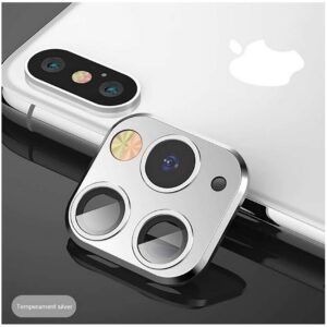 LuxeBass Lens Cover geschikt voor iPhone 11 Pro Max Camera Lens Glass Protector - Zilver