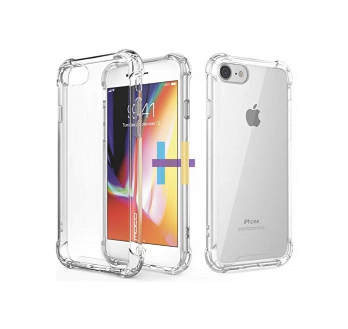 Transparante siliconen hoesje voor  iPhone X/Xs Max