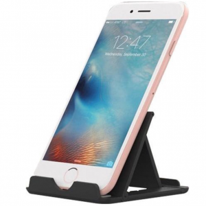 Universele Vouwbare desktop telefoonhouder standaard - Zwart Stelbaar