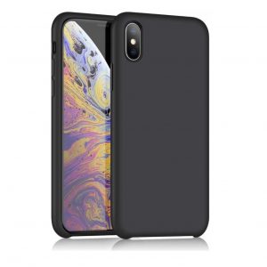Hoesje geschikt voor Siliconen hoesje voor  iPhone X/Xs - Zwart