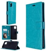 LuxeBass hoesje geschikt voor Samsung Galaxy J4 Plus 2018 hoesje book case + 2x Glas Screenprotector turquoise