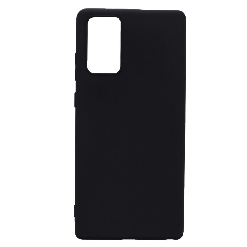 Hoesje geschikt voor Soft TPU Zwart hoesje Silicone Case Samsung Galaxy Note 20