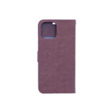LuxeBass hoesje geschikt voor iPhone 12 hoesje book case + 2 stuks Glas Screenprotector bruin