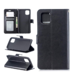 LuxeBass hoesje geschikt voor iPhone 12 hoesje book case + 2 stuks Glas Screenprotector zwart