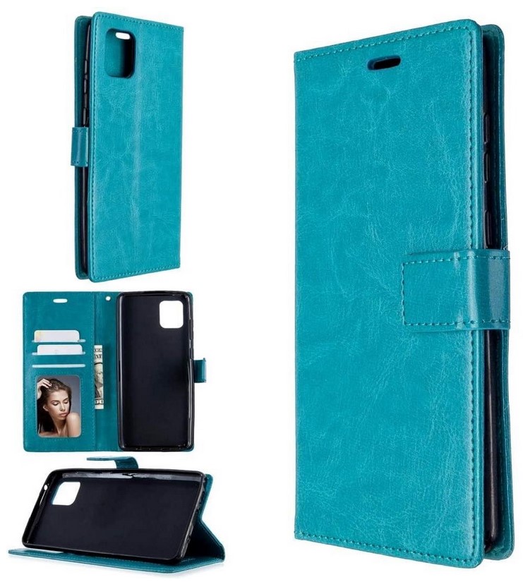 LuxeBass hoesje geschikt voor Nokia 2.2 hoesje book case + 2 stuks Glas Screenprotector turquoise