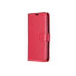 LuxeBass hoesje geschikt voor Samsung Galaxy A10 hoesje book case + 2 stuks Glas Screenprotector rood