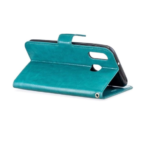 LuxeBass hoesje geschikt voor Samsung Galaxy A40 hoesje book case + 2 stuks Glas Screenprotector turquoise