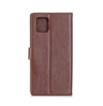 LuxeBass hoesje geschikt voor Samsung Galaxy A42 hoesje book case + 2 stuks Glas Screenprotector bruin