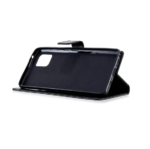 LuxeBass hoesje geschikt voor Samsung Galaxy A42 hoesje book case + 2 stuks Glas Screenprotector zwart