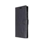 LuxeBass hoesje geschikt voor Samsung Galaxy A42 hoesje book case + 2 stuks Glas Screenprotector zwart