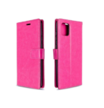 LuxeBass hoesje geschikt voor Samsung Galaxy M51 hoesje book case + 2 stuks Glas Screenprotector roze