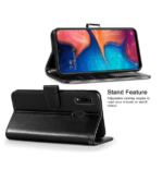 LuxeBass hoesje geschikt voor Samsung Galaxy S6 hoesje book case + 2 stuks Glas Screenprotector zwart