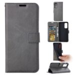 Boekhoesje en 2x Screenprotector geschikt voor iPhone 13 Pro Max -  Grijs