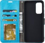 Boekhoesje en 2x Screenprotector geschikt voor iPhone 13 Pro Max -  Turquoise