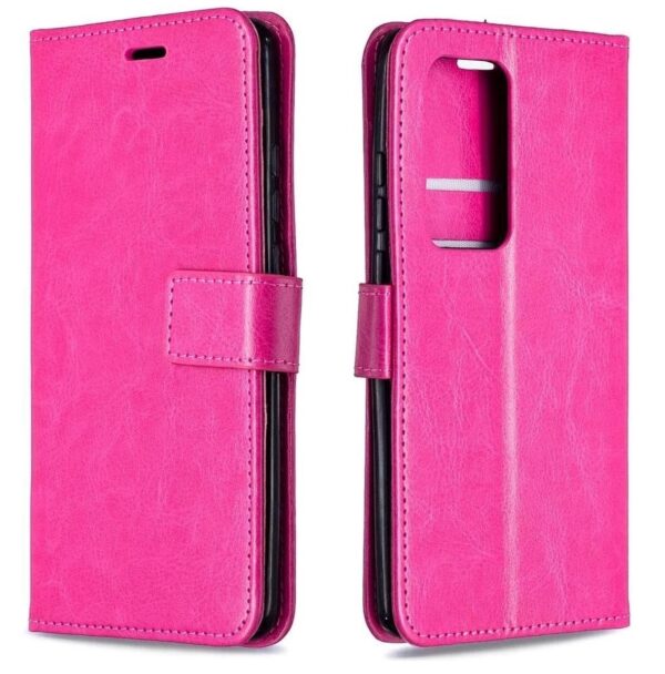 Hoesje geschikt voor Oppo A54 5G & Hoesje geschikt voor Oppo A74 5G hoesje book case roze van LuxeBass