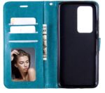 Hoesje geschikt voor Oppo A54 5G & Hoesje geschikt voor Oppo A74 5G hoesje book case turquoise van LuxeBass