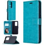 Hoesje geschikt voor Oppo A54 5G & Hoesje geschikt voor Oppo A74 5G hoesje book case turquoise van LuxeBass