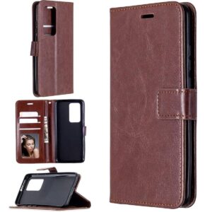 Hoesje geschikt voor Oppo A54 5G & Hoesje geschikt voor Oppo A74 5G hoesje bookcase Bruin van LuxeBass